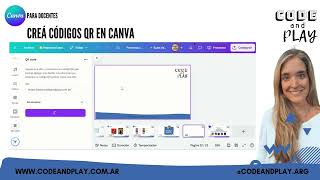 Video Tutorial Creá códigos QR en Canva [upl. by Haraj]