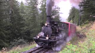 100 Jahre BrigGletsch Teil 713 Dampf von Gletsch bis Reckingen 160814 [upl. by Nylatsyrk]