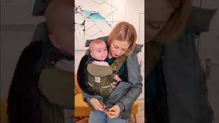 How To Put a Babywearing Coat over your Ergobaby Omni Baby Carrier Wombat and Co Wallaby coat [upl. by Kauppi]