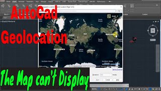 Autocad geolocation maps cannot be displayed in hindi  Autocad geolocation  AutoCad 2017 [upl. by Enahpad]