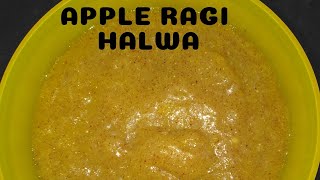 Apple Ragi Halwa  for 1 year babies amp kids  Healthy amp Filling Breakfast Recipe [upl. by Adev]