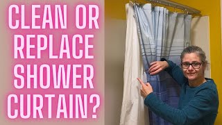 Can You Clean Your Shower Curtain Liner or Replace it What Do You Do [upl. by Susanetta]