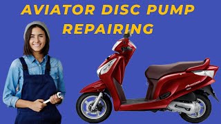 Honda Aviator Disc Brake Pump Fitting amp Repairing [upl. by Mines]