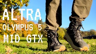 ALTRA OLYMPUS 5 MID GTX…yeah RUCKING altra rucking trails endurance [upl. by Roswald]