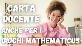 I giochi mathematicus sono acquistabili con la carta del docente [upl. by Eocsor932]