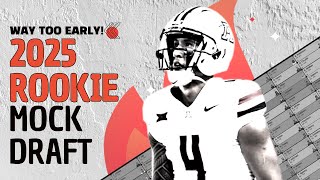 2025 Rookie Mock Draft  Dynasty Fantasy Football  Superflex Draft [upl. by Ynnavoig]