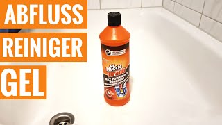 Abfluss reinigen mit Mr Muscle Abfluss Reiniger  Max Power [upl. by Anaehr]