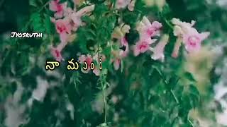 nuvve na shwaasa song whatsapp status by jyosruthi [upl. by Annaiuq]