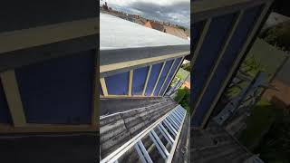 Flat roof dormer with hardie plank cladding construction loftconversion diy howto [upl. by Mal]