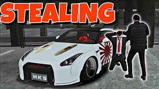 Stealing Animated quotNISSAN GTR35quot as fake police in GTA 5 RP [upl. by Amol]