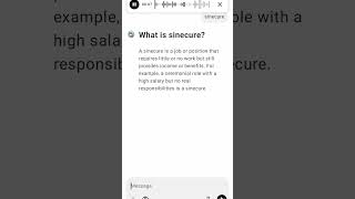 What is sinecure [upl. by Aened]