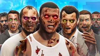 ZOMBIE APOCALYPSE In GTA 5 [upl. by Enyledam]