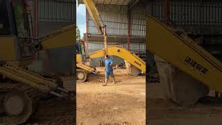 excavator automobile machine cat diy restoringoldtools toolsrestoration welding shorts [upl. by Lama]