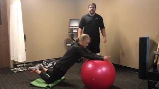 Exercise of the Week – Stability Ball Ab Roll Out [upl. by Einatirb]