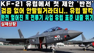 KF21 유럽에서 첫 제안 ‘반전’검증 없어 안팔릴거라더니유럽 발칵완전 엎어진 獨 전투기 사업 유럽 표준 내줄 위기 [upl. by Ecinhoj]