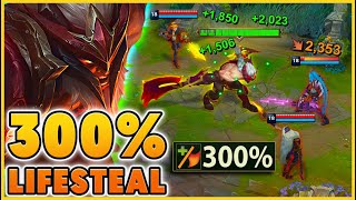 HEAL TO FULL WITH ONE AUTO UNKILLABLE 300 Lifesteal Olaf  BunnyFuFuu  League of Legends [upl. by Naid]