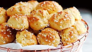 How to Make Chouquettes French Pastry Sugar Puffs [upl. by Gilligan]