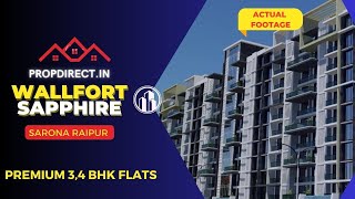 Wallfort Sapphire  ☎ 9162650 04243  Experience Premium Living near AIIMS KPS in Sarona Raipur [upl. by Ennayelsel]