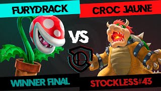 STOCKLESS 43 Winner Final  Furydrack Piranha Plant vs Croc Jaune Bowser [upl. by Aikemat]