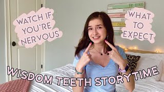 MY WISDOM TEETH SURGERY STORYTIME  what to expect watch if youre nervous [upl. by Irrot]