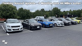 Swift Sport ZC32S Ticking Sound 3 Month4000 Mile Update [upl. by Itirahc578]