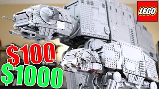 100 VS 1000 LEGO Star Wars ATAT Comparison [upl. by Naened]