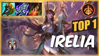 Wild Rift IRELIA TOP 1  S9 Challenger ranked game  build [upl. by Pallas]