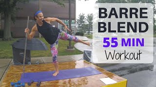 BARRE BLEND Workout at HOME 55 Minutes Cardio amp Strength [upl. by Rumit172]