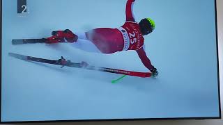 CRASH • Kitzbuhel 2022 Downhill • Daniel Danklmaier AUT [upl. by Oiramel]