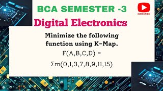 Minimization of a function using K  Map  4 Variable K  Map [upl. by Nna446]