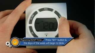 On  Off Times part 3 of 6  GE SunSmart Timer [upl. by Aksel]