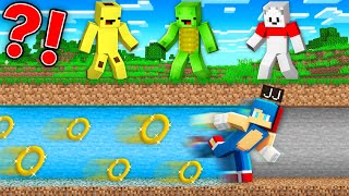 SONIC Speedrunner vs HUNTERS  JJ vs Mikey Banana Kid Carrie in Minecraft Maizen [upl. by Bierman]