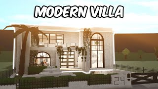 BUILDING A MODERN VILLA IN BLOXBURG [upl. by Kennett365]