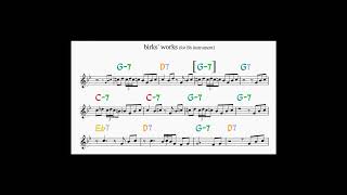 birks works backing track chords score  jean jean chords [upl. by Reifinnej567]