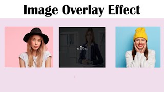 How To Create Image Overlay Hover Effect Using Only HTML amp CSS [upl. by Erdreid]