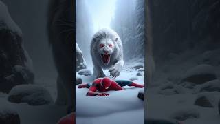 SpiderMan and Elsa Frozen vs Lion Annabelle fight battle elsafrozen spiderman flash animals [upl. by Dnaltroc977]