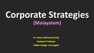 Corporate Strategies [upl. by Zobe]