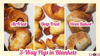 EASY SNACK 3way Pigs in Blankets [upl. by Zondra]