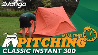 Vango Classic Instant 300 Tent Pitching Video [upl. by Netsriik]