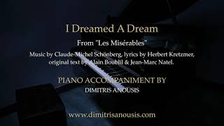 I Dreamed A Dream from quotLes Misérablesquot  Piano Accompaniment [upl. by Ttergram673]