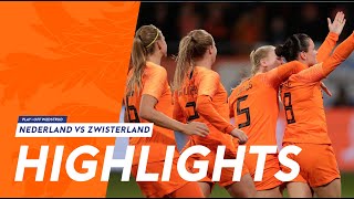 Highlights OranjeLeeuwinnen  Zwitserland 09112018 [upl. by Nonnac682]