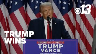 Donald Trump wins election delivers victory speech VP Harris delivers concession speech from DC [upl. by Adli]