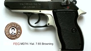 Pistole FEG MD74  765 Browning zerlegen disassembly [upl. by Atiuqes]