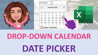 Excel date picker insert an excel date picker calendar in a cell [upl. by Kahlil]