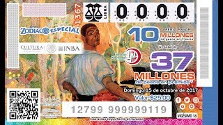 Sorteo Zodiaco Especial No1367 del Domingo 15 de Octubre de 2017 quotINBAquot [upl. by Aubrey]