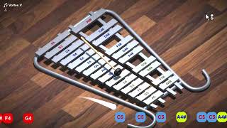 Voltes V Opening Song  Xylophone Tutorial [upl. by Conias]