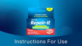 Dentemp RepairIt Instructions for Repairing Dentures [upl. by Eiralc162]