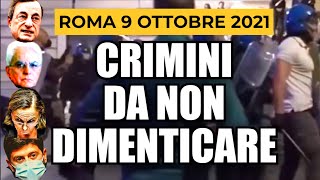 MANIFESTAZIONE NO GREEN PASS ROMA 9 OTTOBRE 2021 [upl. by Tiram]