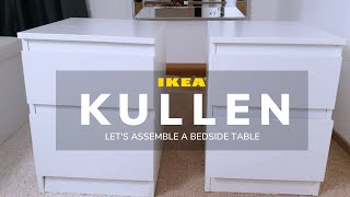 How to Assemble Ikea Bedside Tables ⎟Kullen Nightstands [upl. by Eglantine]