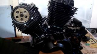 D MOTOS Personalização Yamaha Virago 250 Bobber video 15 [upl. by Ahsinauj]